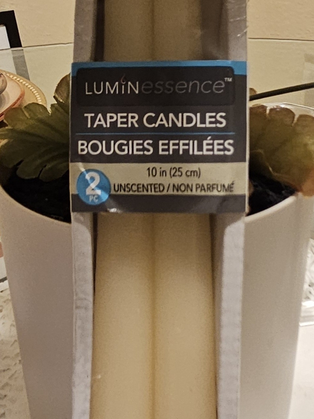 Luminess Lavender Taper Candles - Set of 2